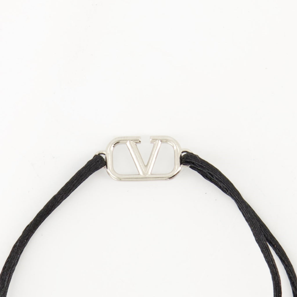 Bijoux Bracelet cordon Vlogo Valentino Garavani Noir Homme