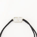 Bijoux Bracelet cordon Vlogo Valentino Garavani Noir Homme