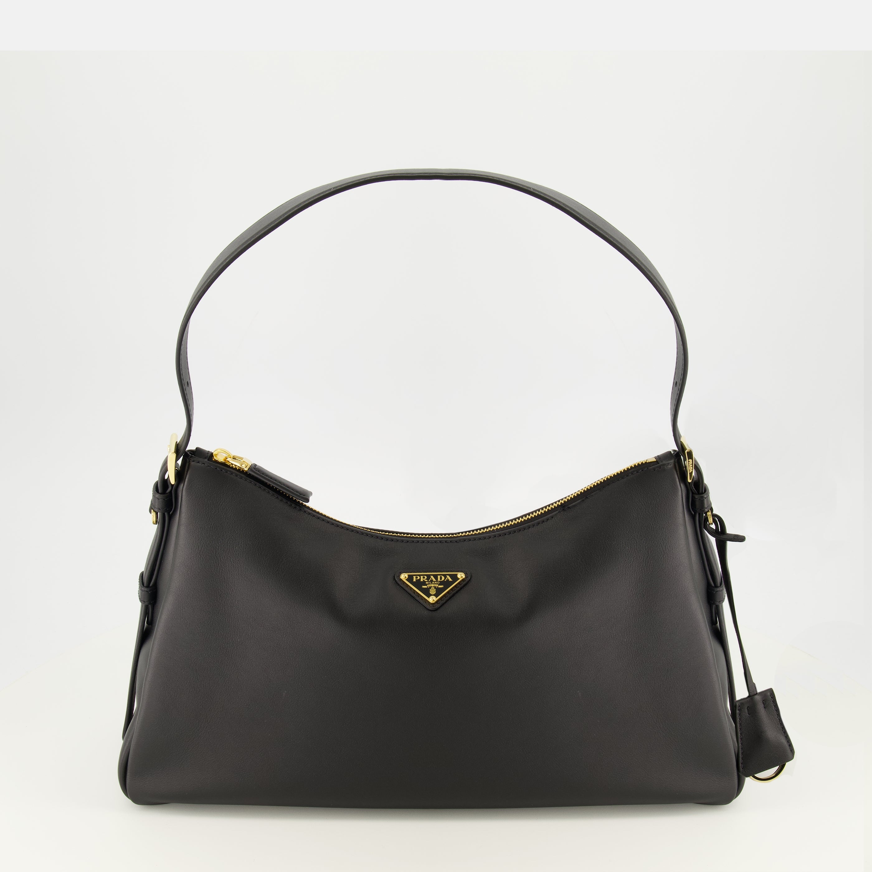 Immagine della borsa in pelle Aimée del marchio Prada per Donna - Collezione Primavera-Estate 2026 - Vista Frontale