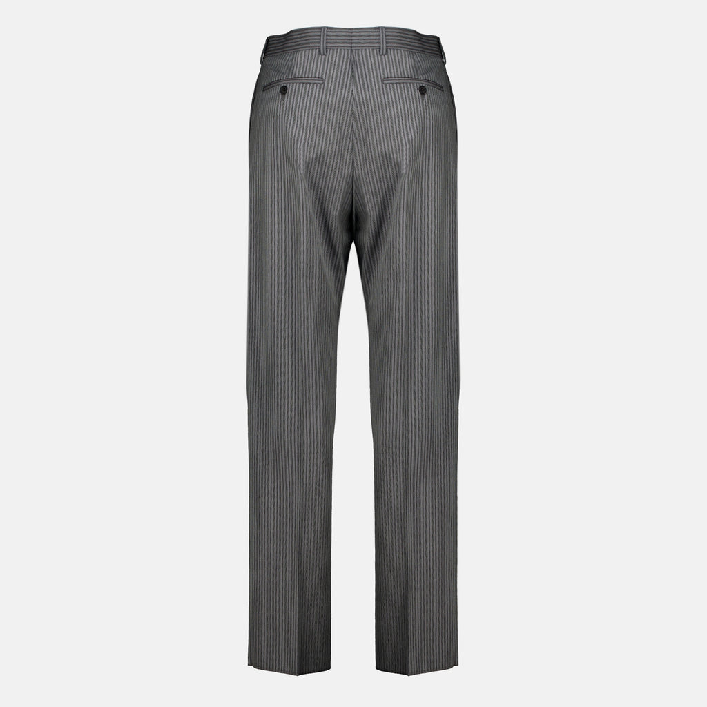 Pantalons Gray Striped Tailoring Pants Dior Gris Homme