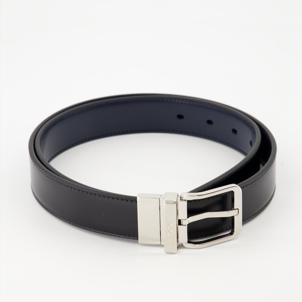 Ceintures Ceinture réversible Dior Noir Homme
