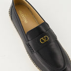 에스파드리유 팜 가죽 에스파드리유 Valentino Garavani 검은색 Homme