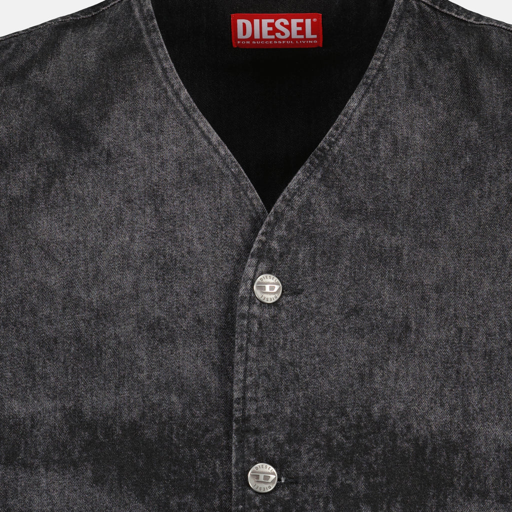 Image de l'article Veste D-Boy noir de la marque Diesel pour Unisex - Saison Automne-Hiver 2025 - Vue détaillée_1