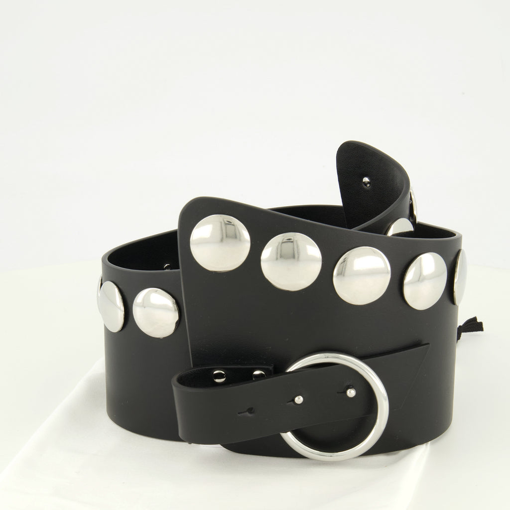 Image of the article Black studded Mona belt by Iro for Women - Spring-Summer 2026 - Detailed View_2