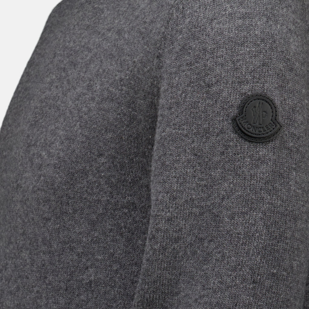 Maille Pull gris en laine et cachemire Moncler Gris Homme