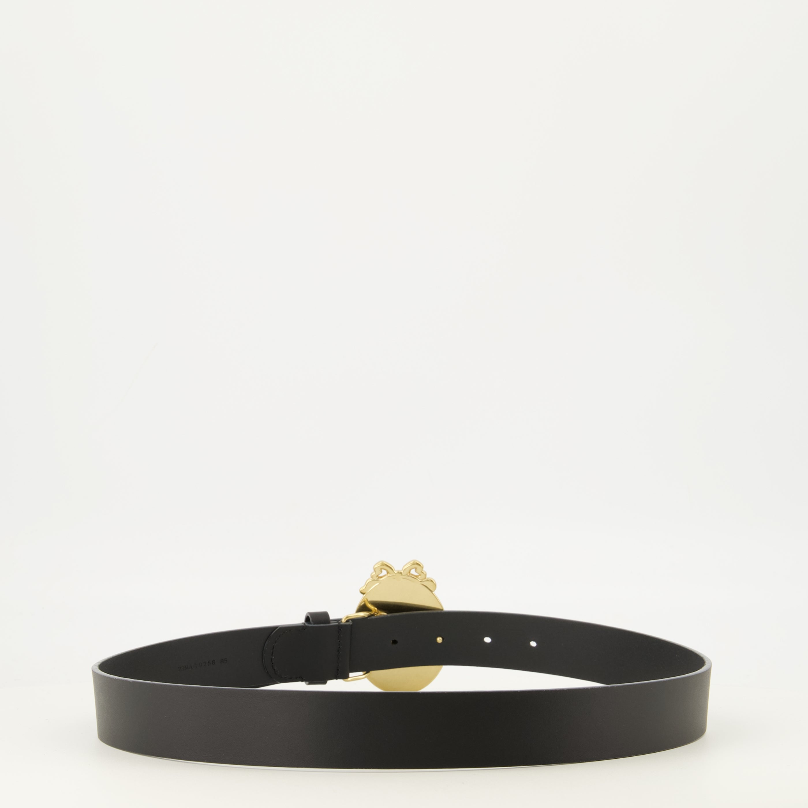 Ceintures Schwarzer Leder-Medaillon-Gürtel Dior Noir Homme