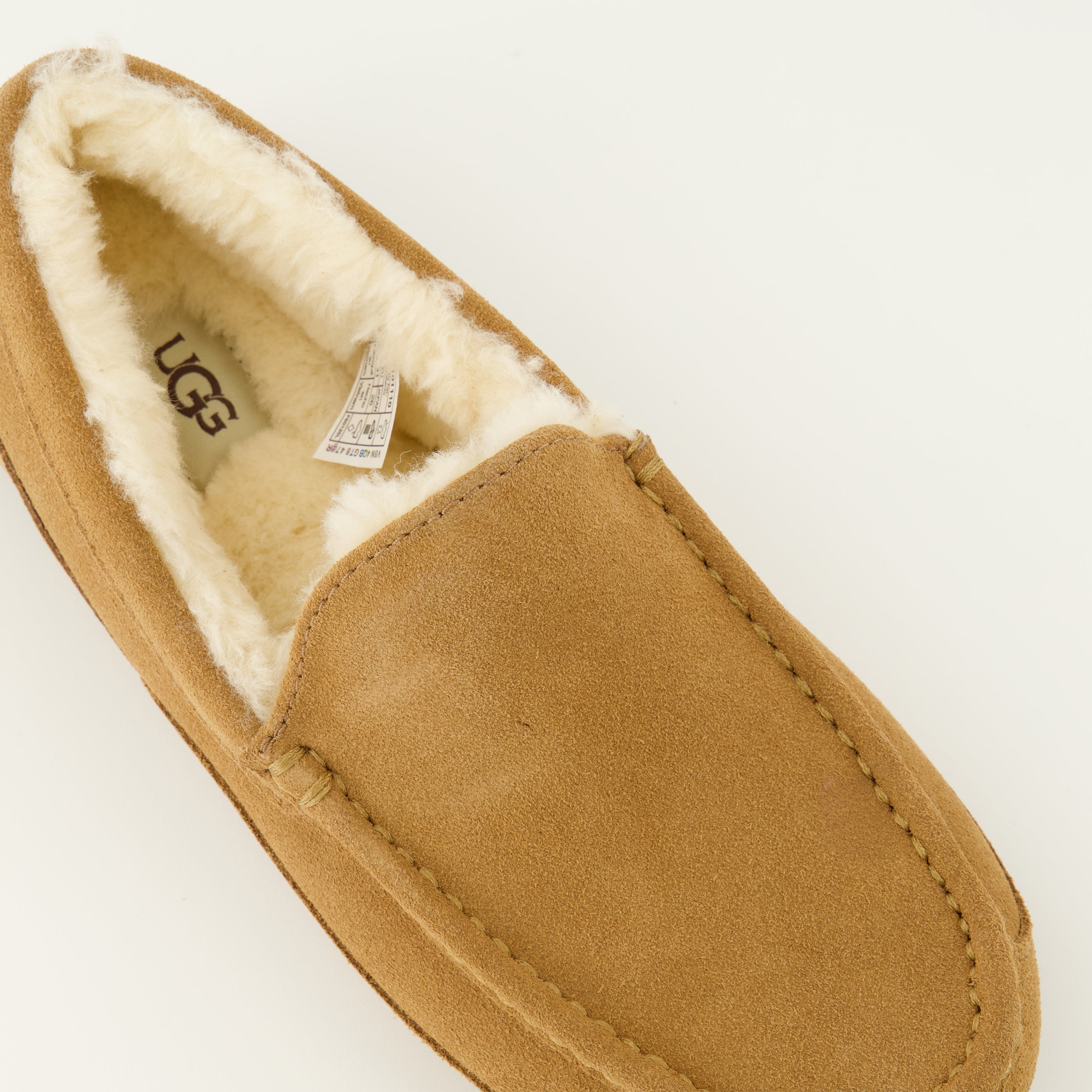 Imagem do chinelo Ascot castanho da marca Ugg para Homem - Temporada Primavera-Verão 2026 - Vista detalhada de cima