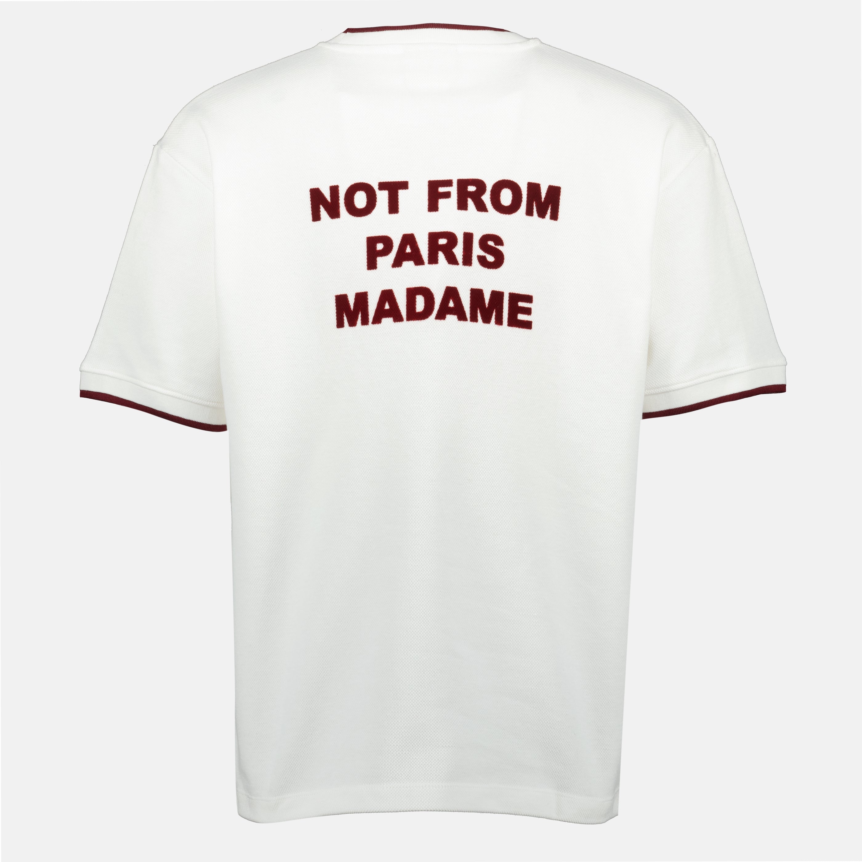 Camisetas T-shirt Slogan Drole De Monsieur Branco Homme