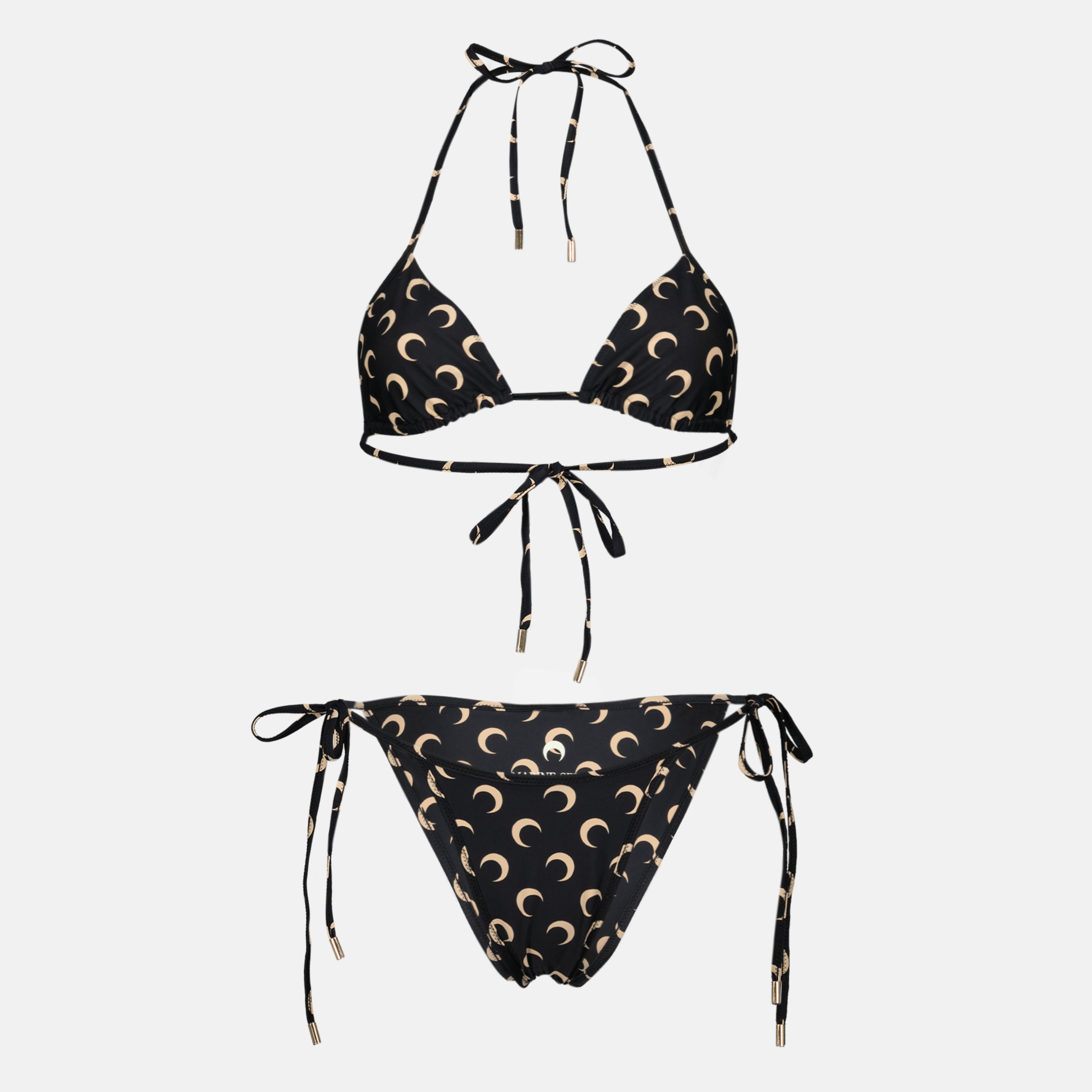 Beachwear 비키니 문 루아르 Marine Serre Noir Femme