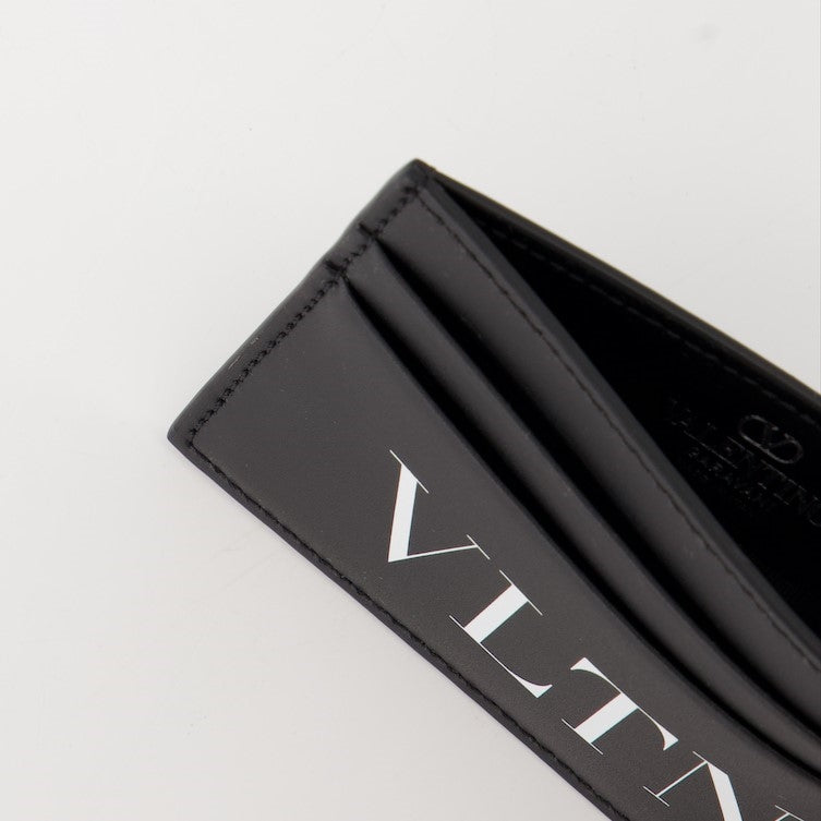 Small leather goods VLTN Cardholder Valentino Garavani Black Homme