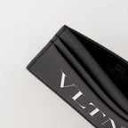 Small leather goods VLTN Cardholder Valentino Garavani Black Homme