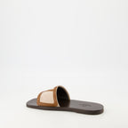 Chaussures ouvertes Sandales en cuir Viva Superstar Valentino Garavani Marron Homme