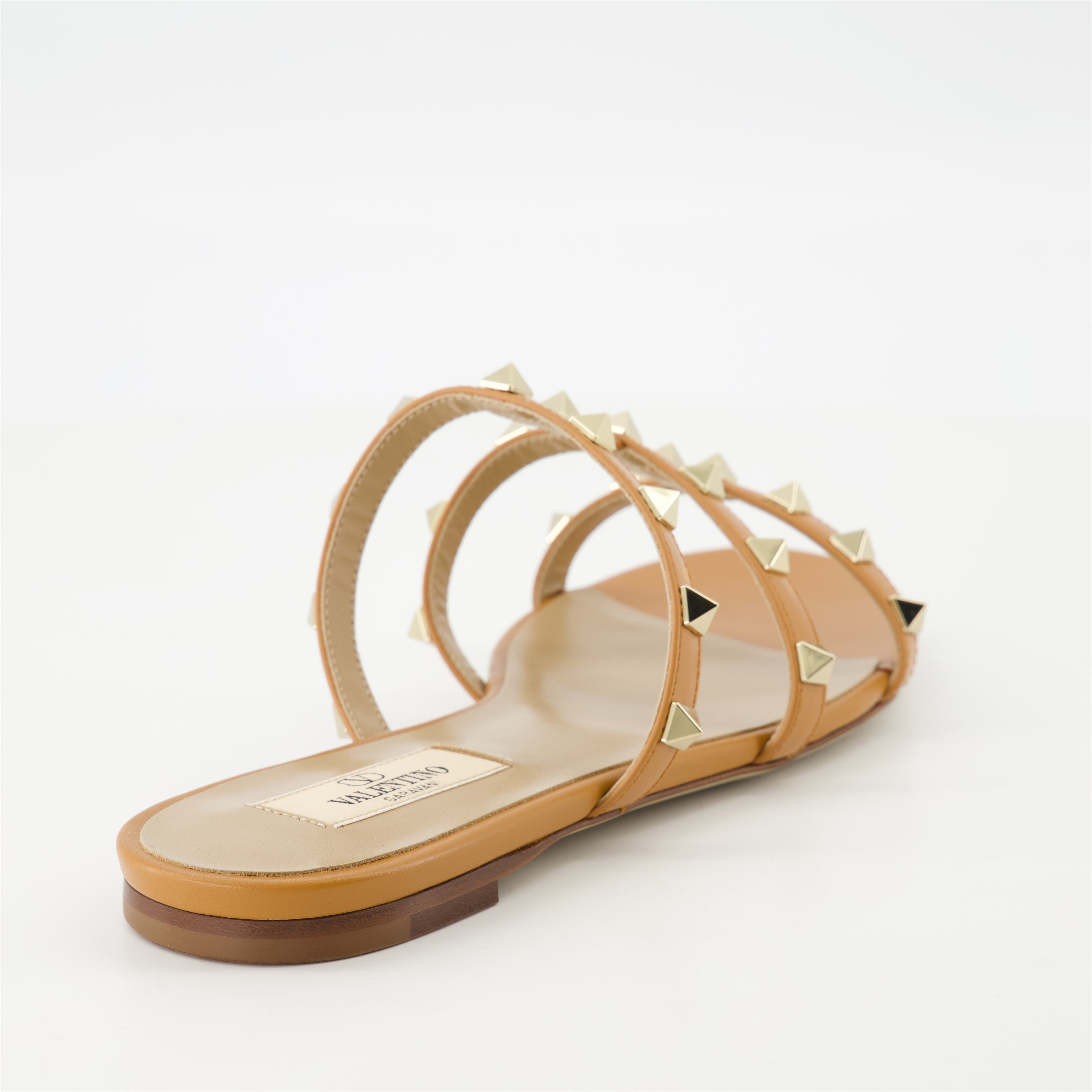 Chaussures ouvertes Sandales Rockstud Valentino Garavani Marron Femme