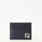 Bild des Fendi Herren-Portemonnaies FFSquared in Marineblau - Frühjahr-Sommer 2026 - Vorderansicht