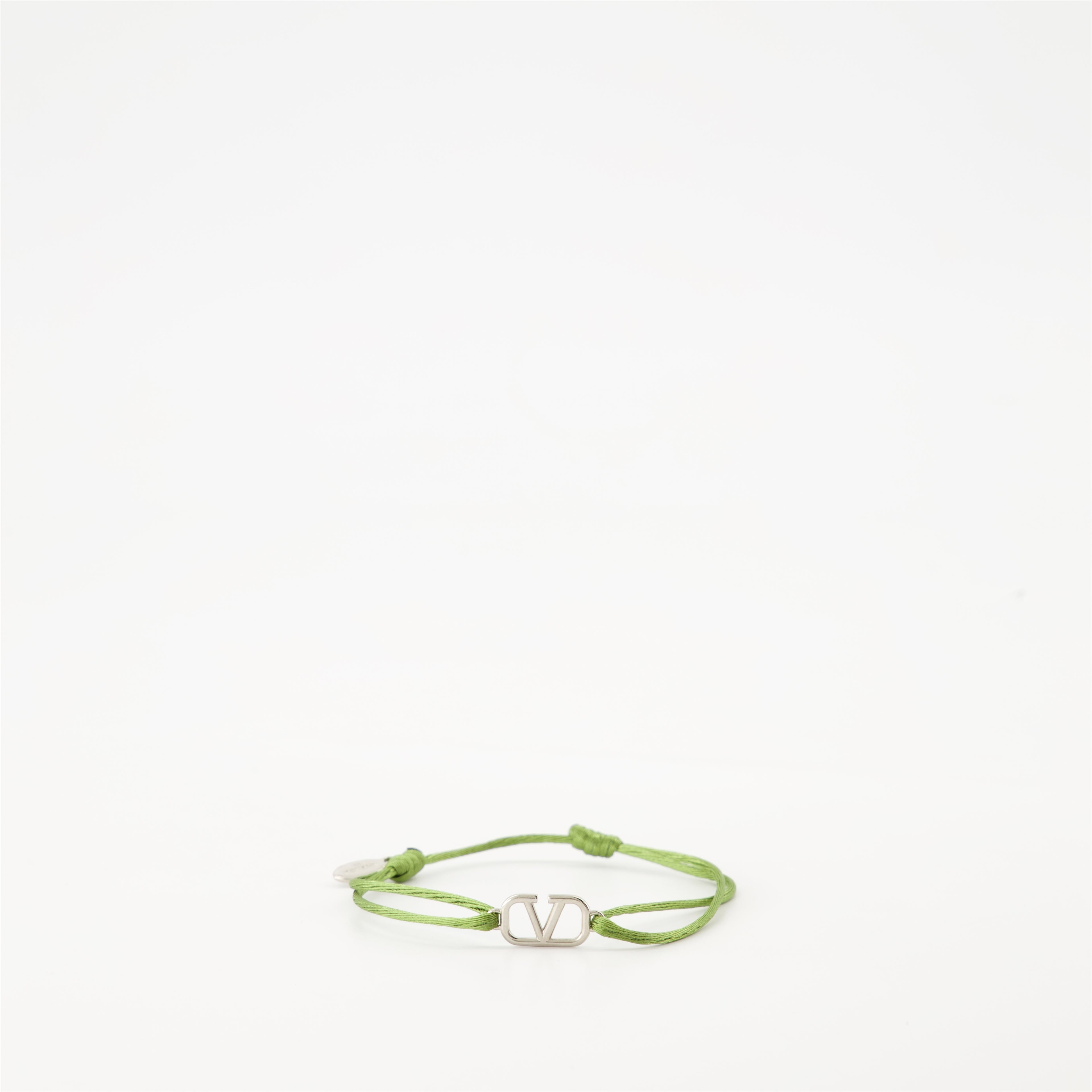 Bijoux Bracelet cordon Vlogo Valentino Garavani Vert Homme