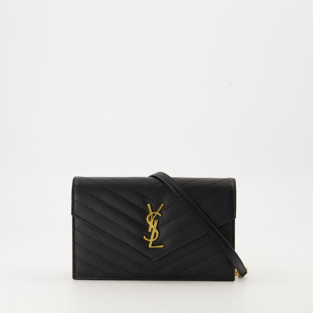 ショルダーバッグ チェーンエンベロープウォレット Saint Laurent ブラック 女性