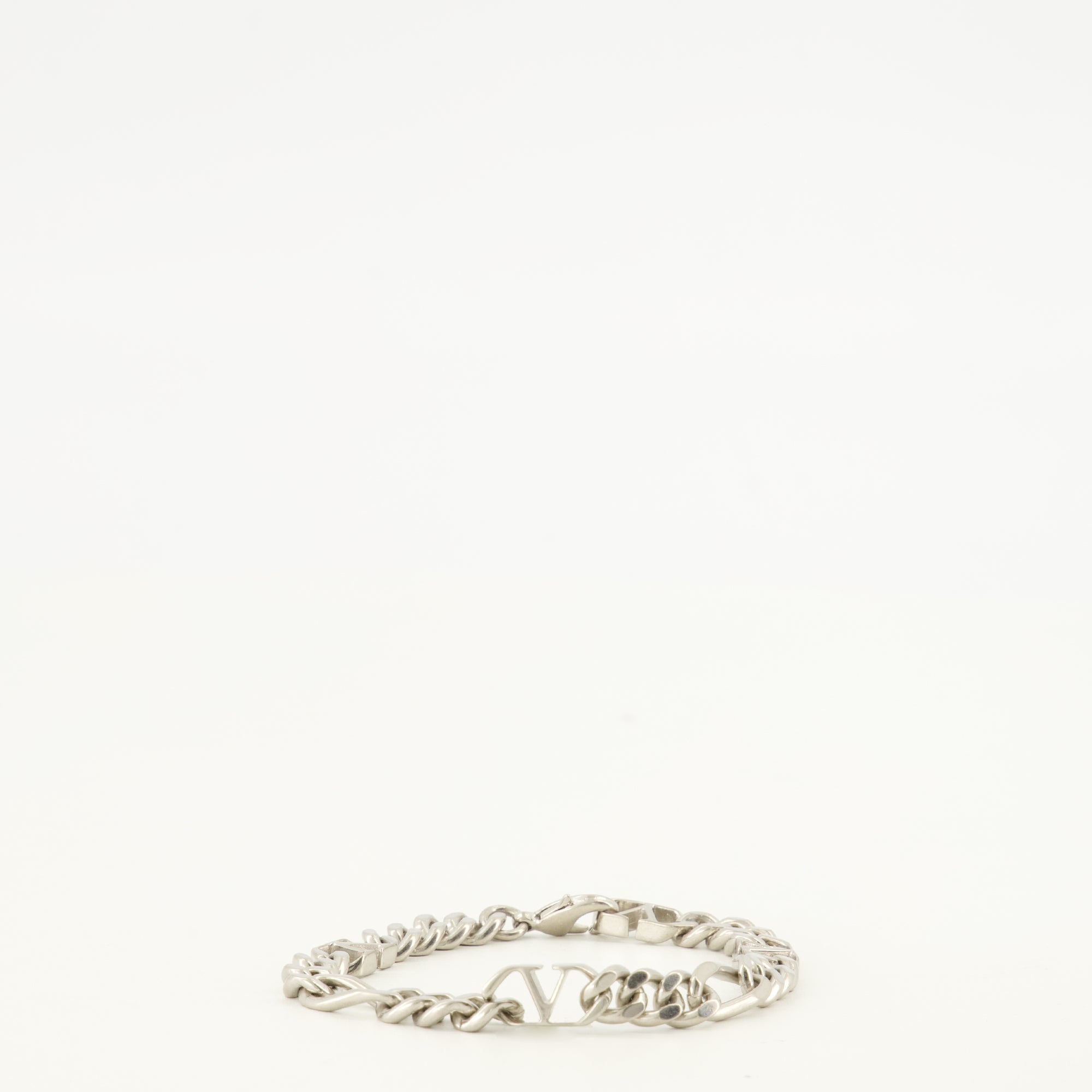 Bijoux Bracelet VLogo en métal Valentino Garavani Argenté Homme