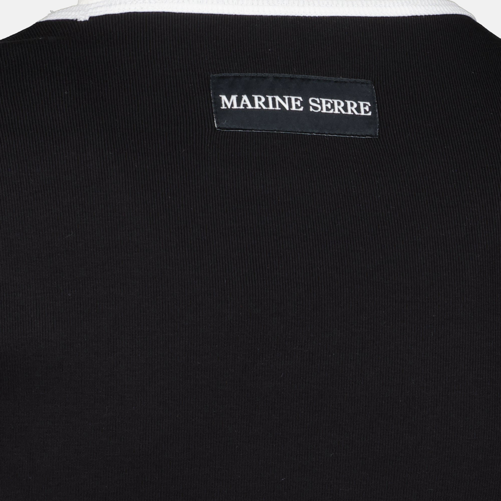 T-shirts T-Shirt Nera Moon Marine Serre Noir Femme