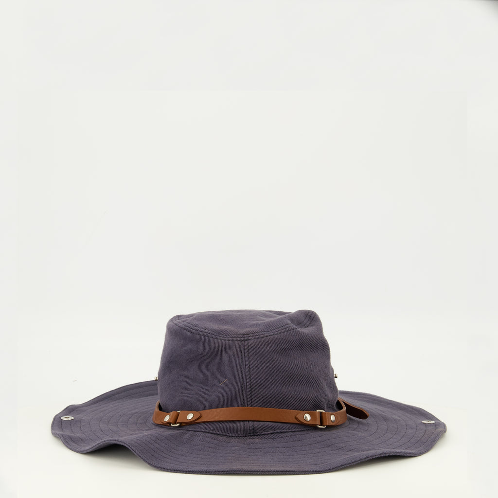 Chapeaux, casquettes et bonnets 네이비 블루 드릴 카우보이 모자 Miu Miu Bleu foncé Femme