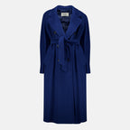 Manteaux Icon Navy Blue Wool Coat Max Mara Bleu foncé Femme