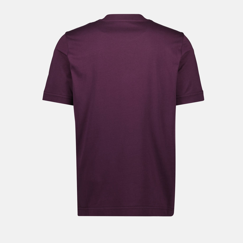 Image de l'article T-shirt à logo en cuir de la marque Moncler pour Homme - Saison Automne-Hiver 2025 - Vue détaillée_2