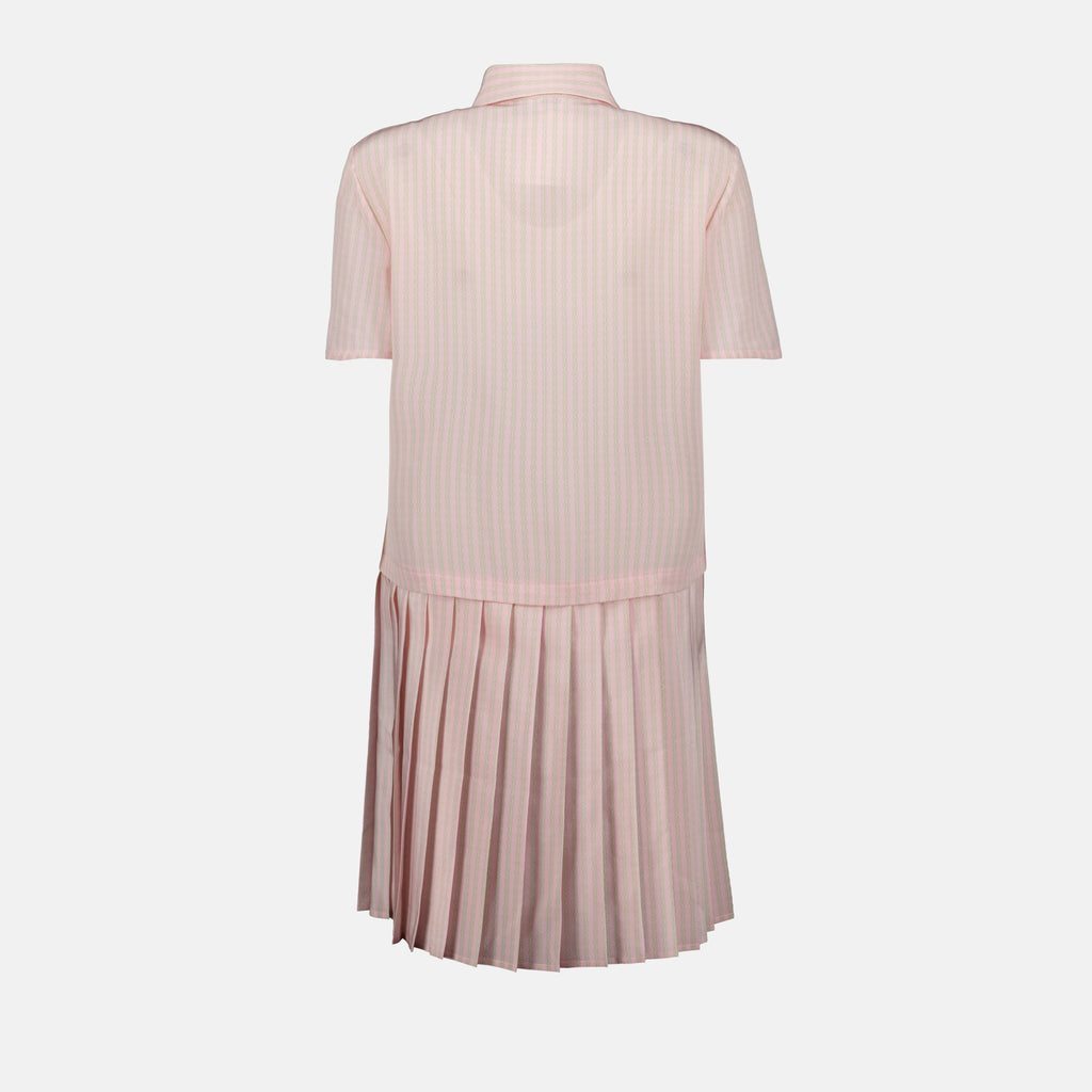 Vestidos Vestido Camisa de Seda Versace Rosa Femme