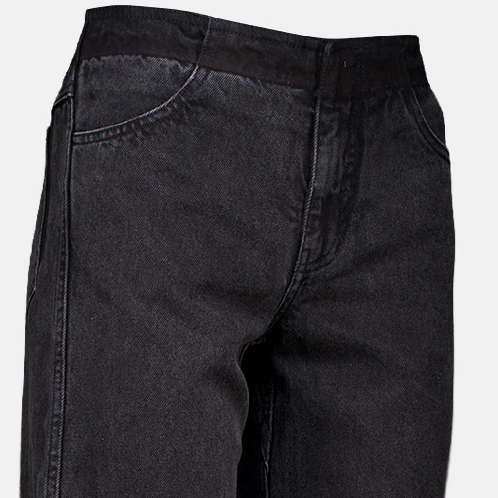 Pantalons Jean en denim noir destructuré Christopher Esber Noir Femme