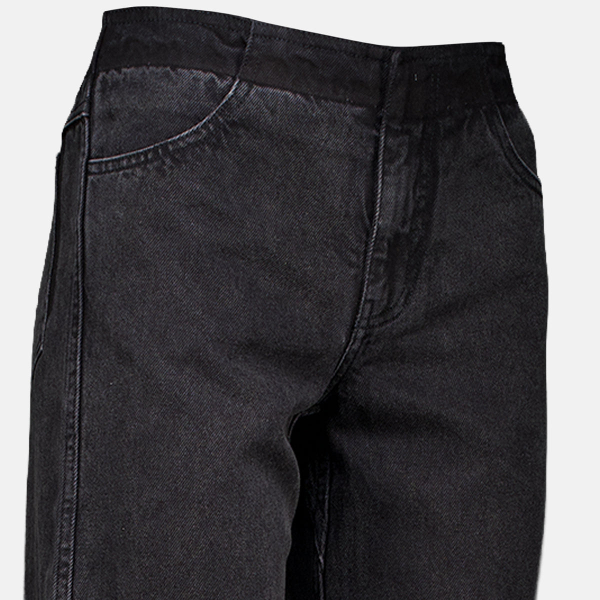 Pantalons Jean en denim noir destructuré Christopher Esber Noir Femme