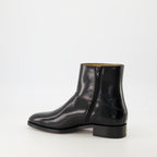 Bottes et bottines Bottines Pat en cuir Valentino Garavani Noir Homme