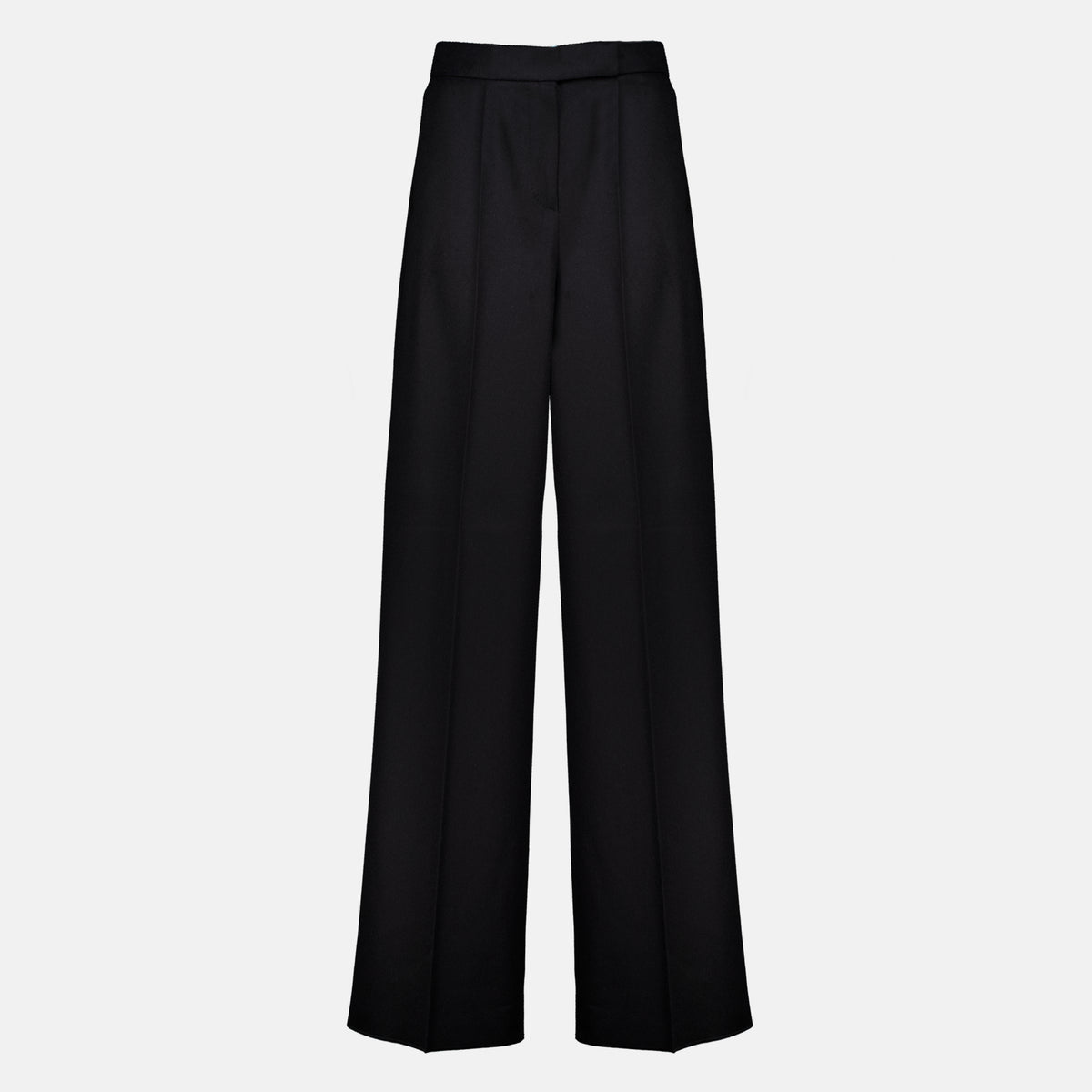 Pantalons Schwarze Weite Hose Max Mara Noir Femme