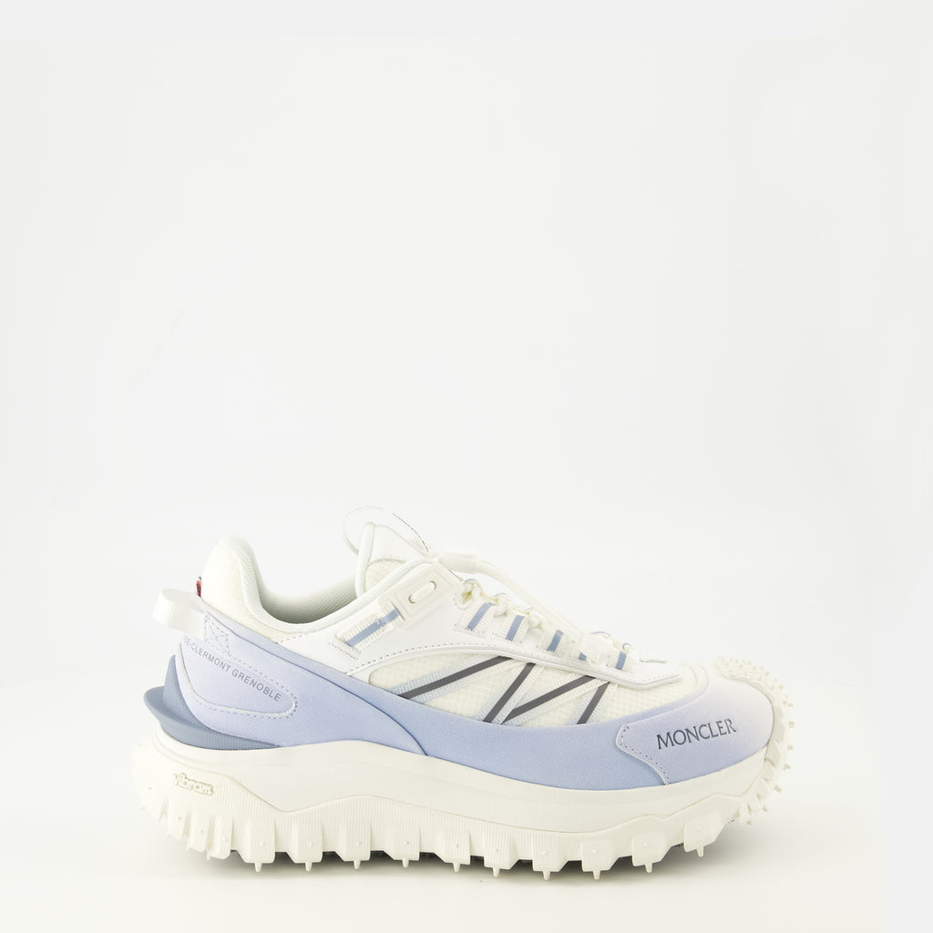 Bild der blauen Trailgrip-Sneaker von Moncler für Damen - Frühjahr-Sommer 2026 Saison - Rechte Seitenansicht