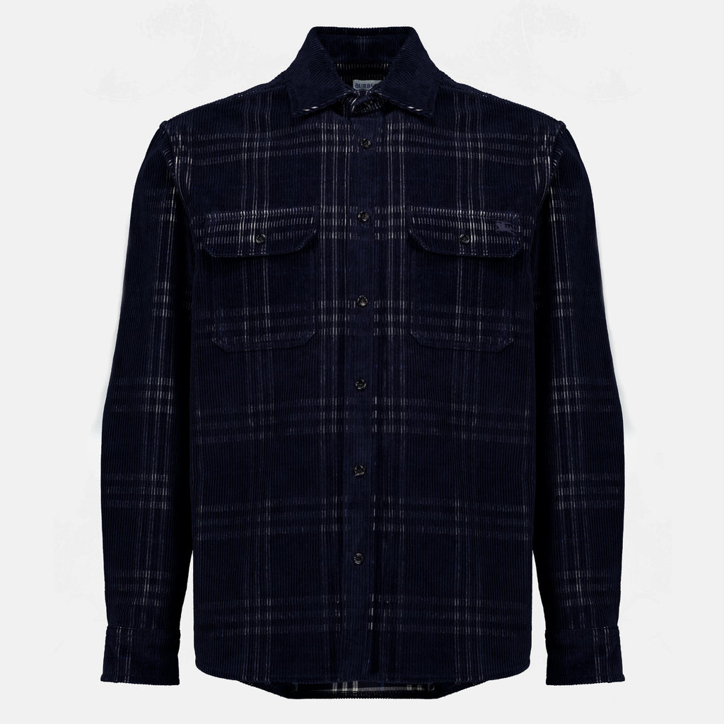 Chemises Surchemise en velours côtelé Burberry Bleu foncé Homme