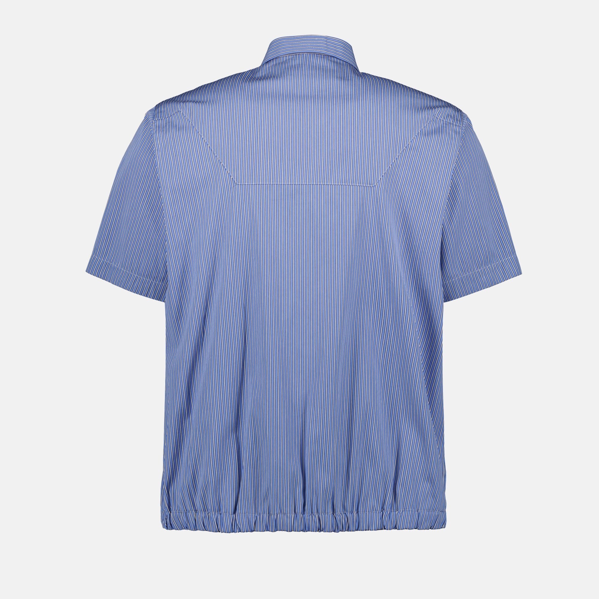 Camisas Camisa de Algodão Listrada Sacai Azul Homme