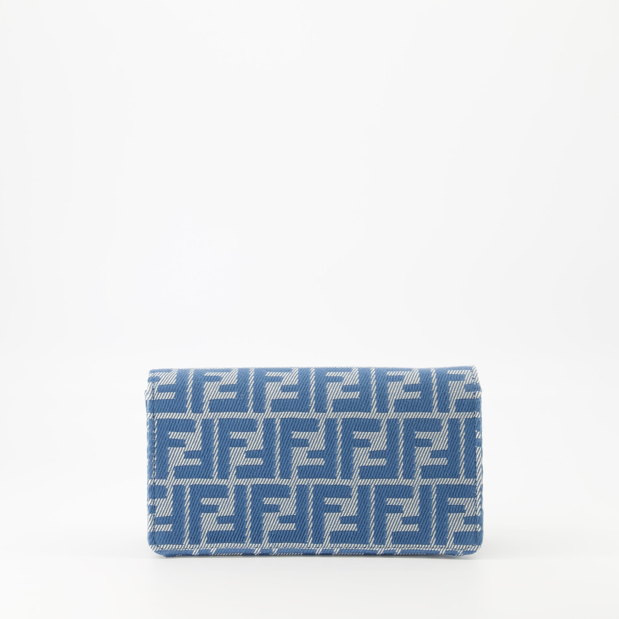 Handbags and shoulder bags Baguette Wallet with Chain Fendi Blue Femme
