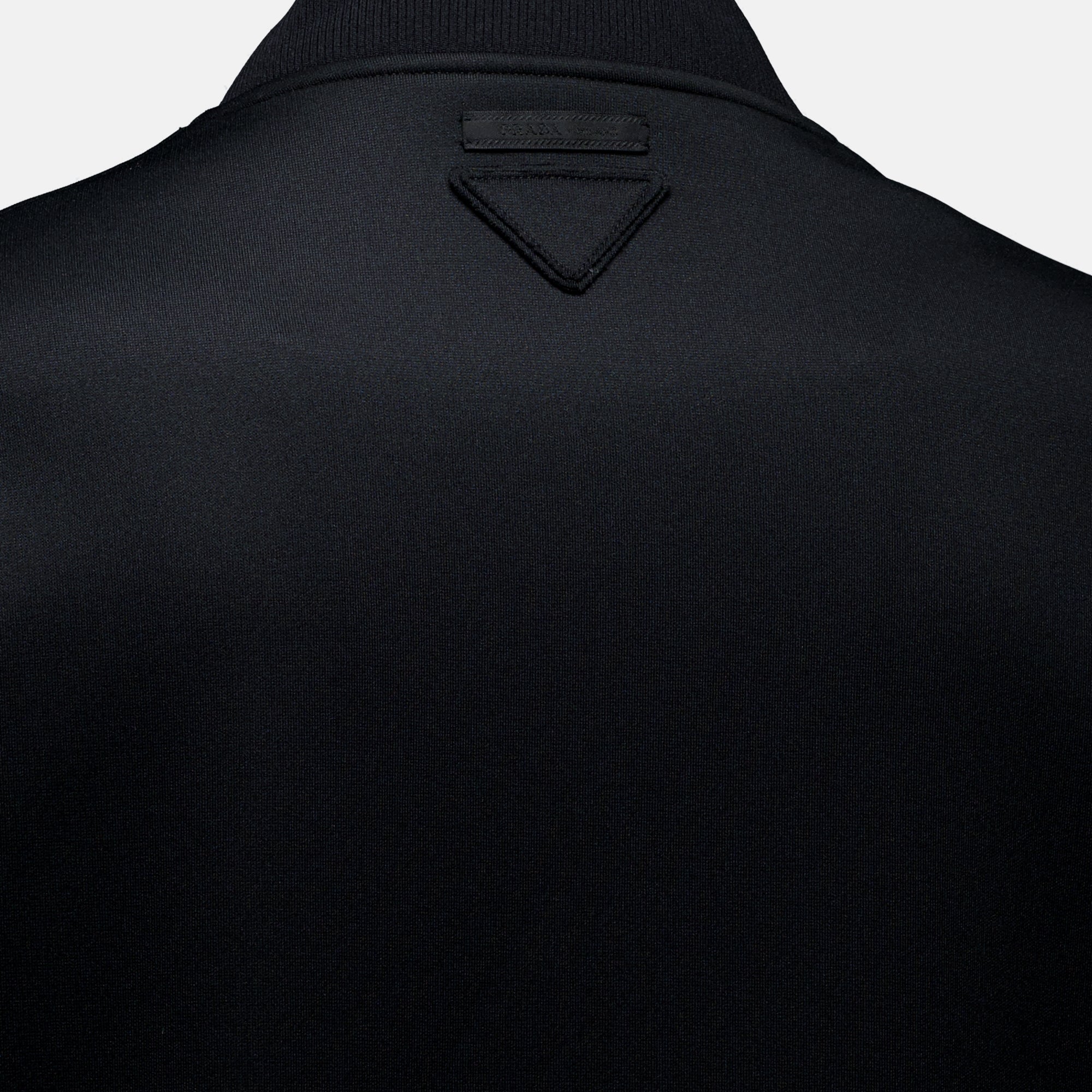 Vestes 블랙 패브릭 재킷 Prada Noir Homme