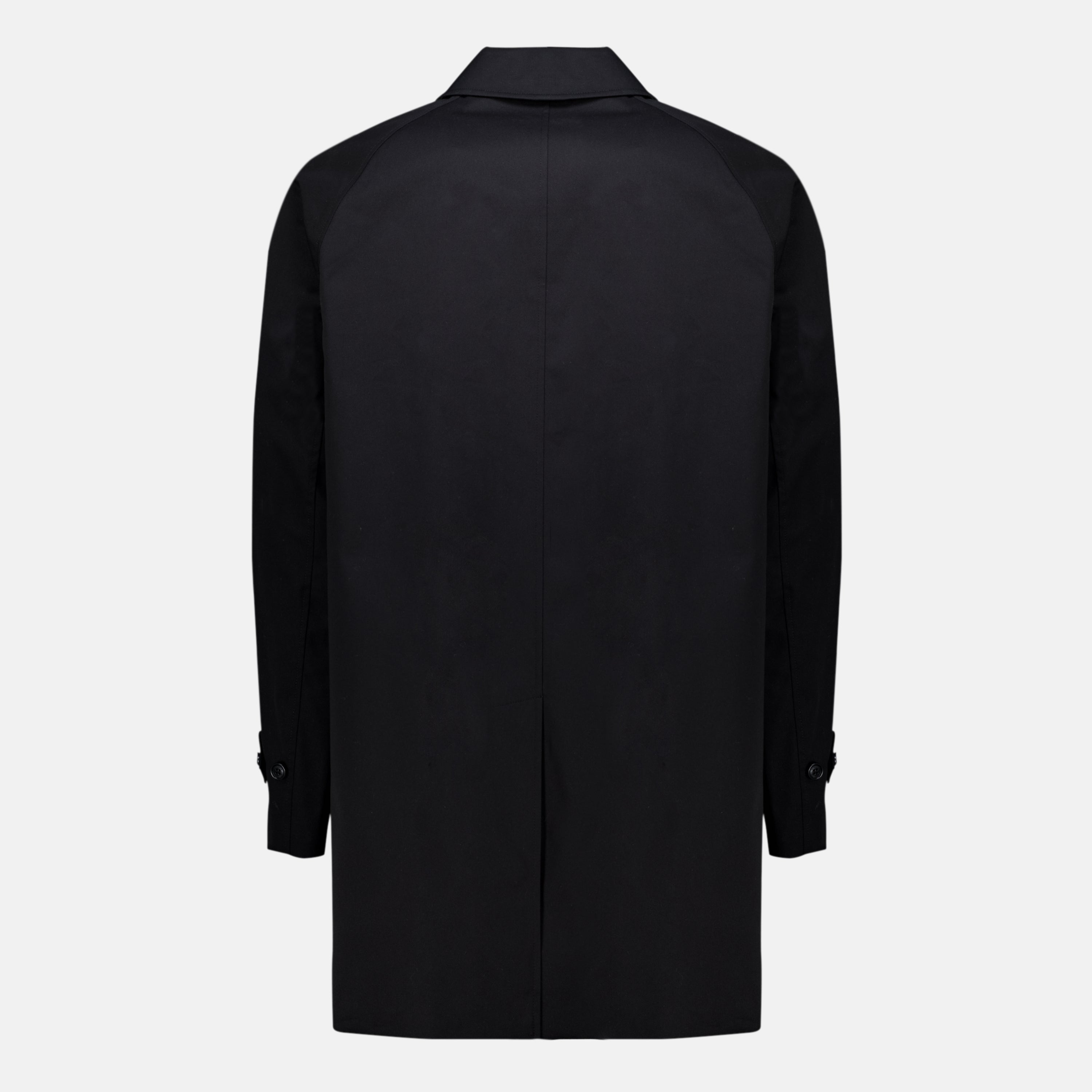 Manteaux Manteau Heritage in Gabardine Nera Burberry Noir Homme