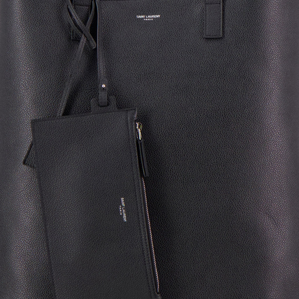 Tote bags Sac cabas bold en cuir Saint Laurent Schwarz Homme