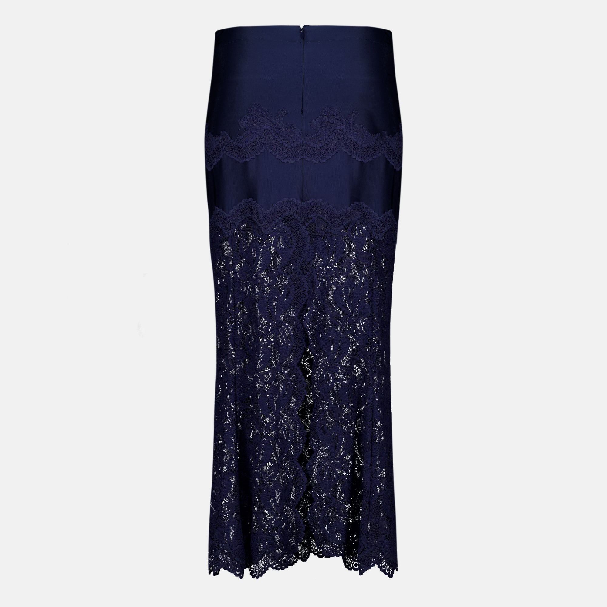 Jupes Jupe midi en dentelle bleu marine Rabanne Bleu foncé Femme