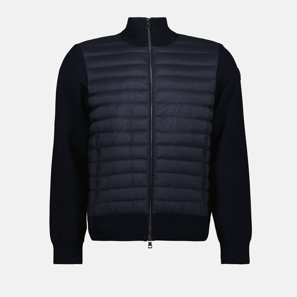 Vestes Doudoune bi-matière Moncler Bleu foncé Homme