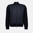 Vestes Doudoune bi-matière Moncler Bleu foncé Homme