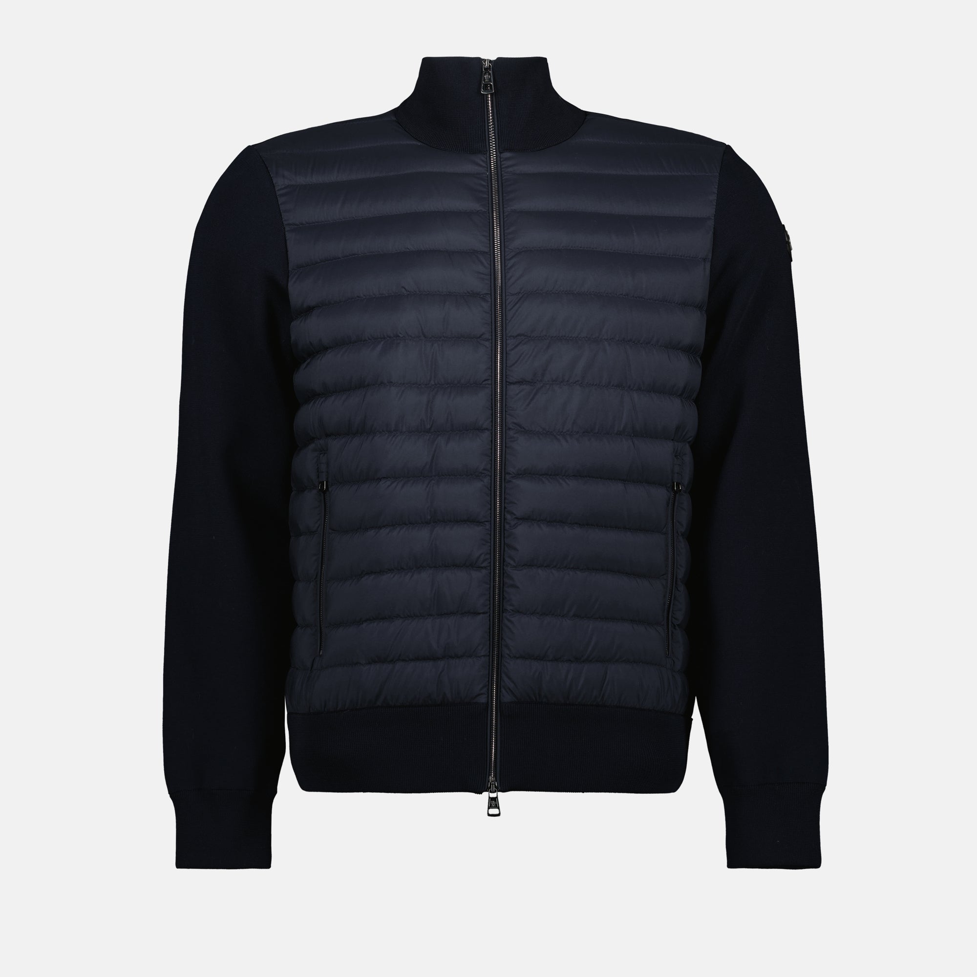 Vestes Doudoune bi-matière Moncler Bleu foncé Homme
