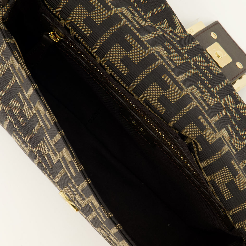 Sacs à main et épaule Bolsa FF Fabric Baguette® em Castanho Fendi Marron Femme