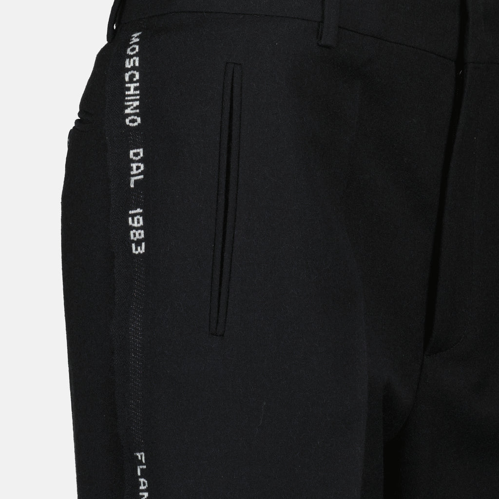 Imagen del artículo Pantalón de lana de la marca Moschino para Mujer - Temporada Otoño-Invierno 2025 - Vista Detallada 1