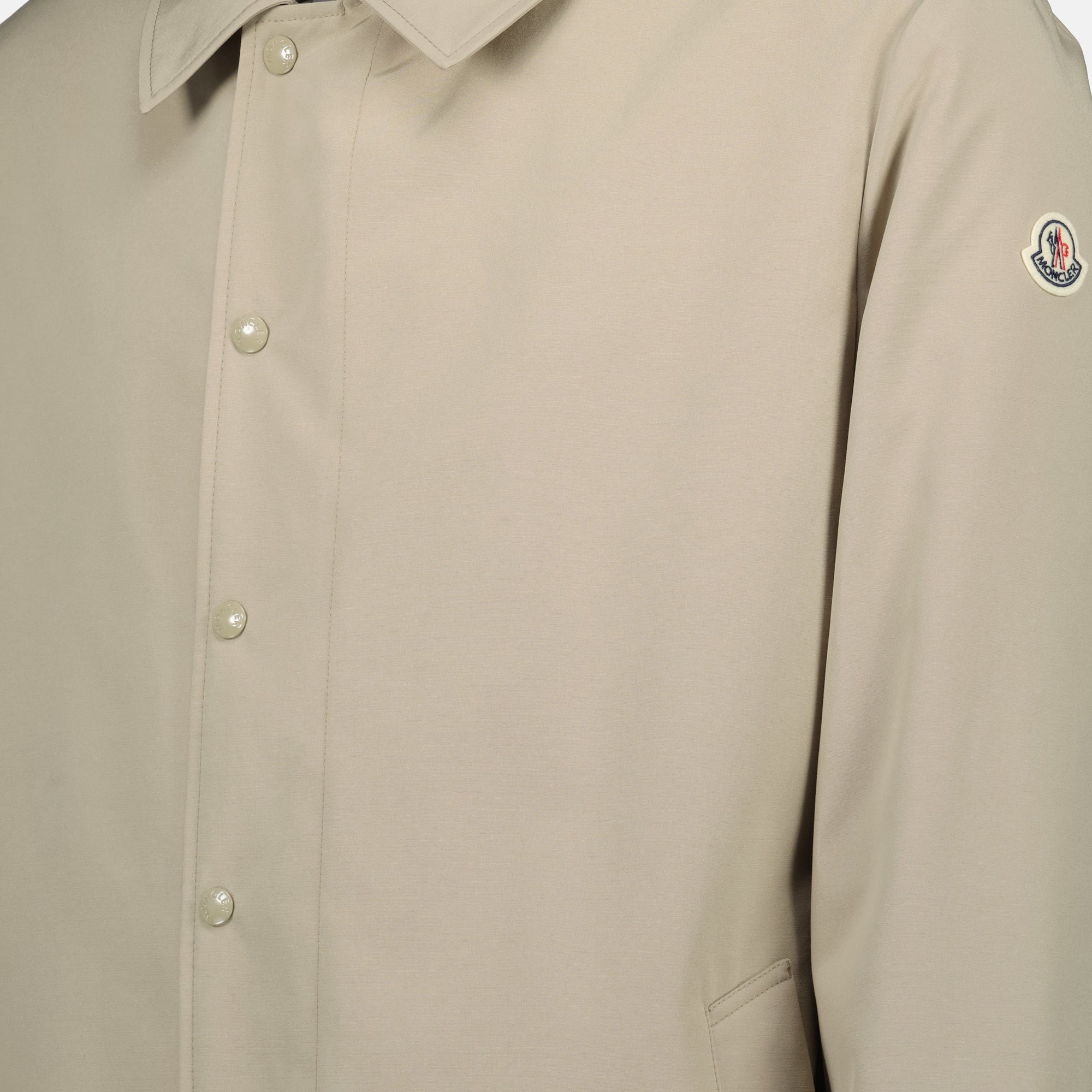Casacos Miroir Long Coat Moncler Bege Homme