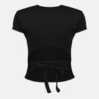 Image of the black Top T-Bunny tail article by Diesel for Women - Spring-Summer 2026 - Back view