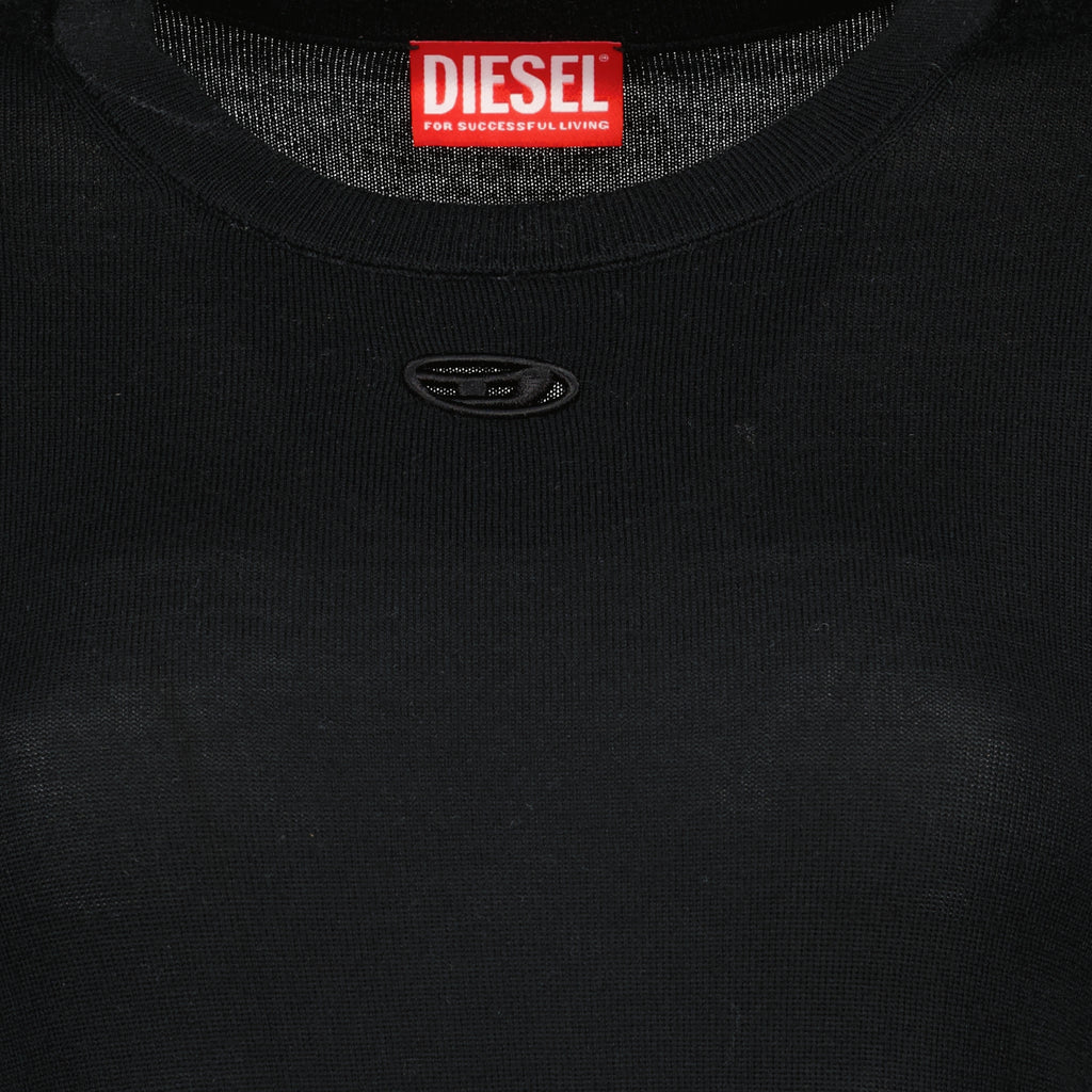 Imagem do pullover preto M-Alinesa da marca Diesel para Mulheres - Primavera-Verão 2026 - Vista Detalhada_1