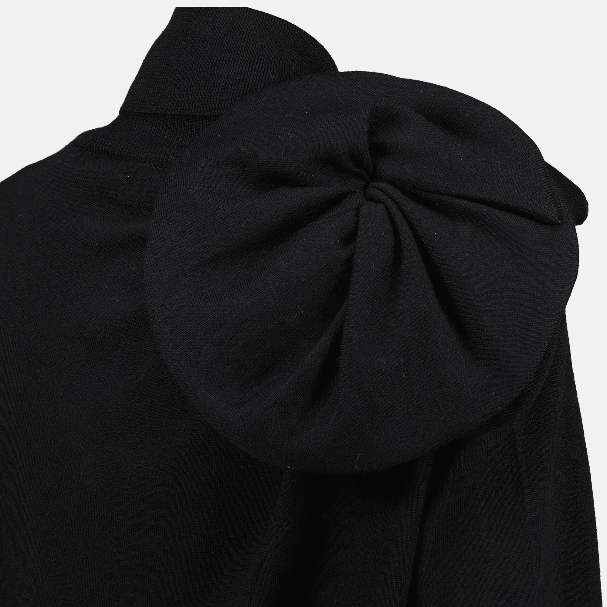 Image de l'article Pull col roulé noir de la marque Moschino pour Femme - Saison Automne-Hiver 2025 - Vue détaillée_2