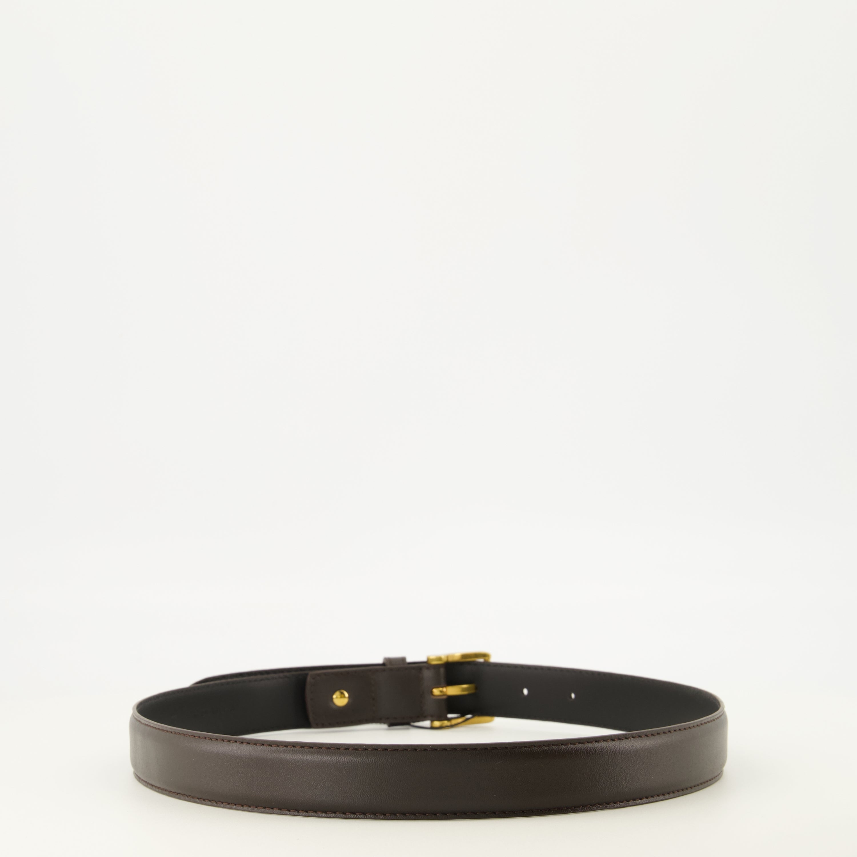 Ceintures Ceinture AMI de coeur en cuir marron Ami PARIS Marron Unisexe