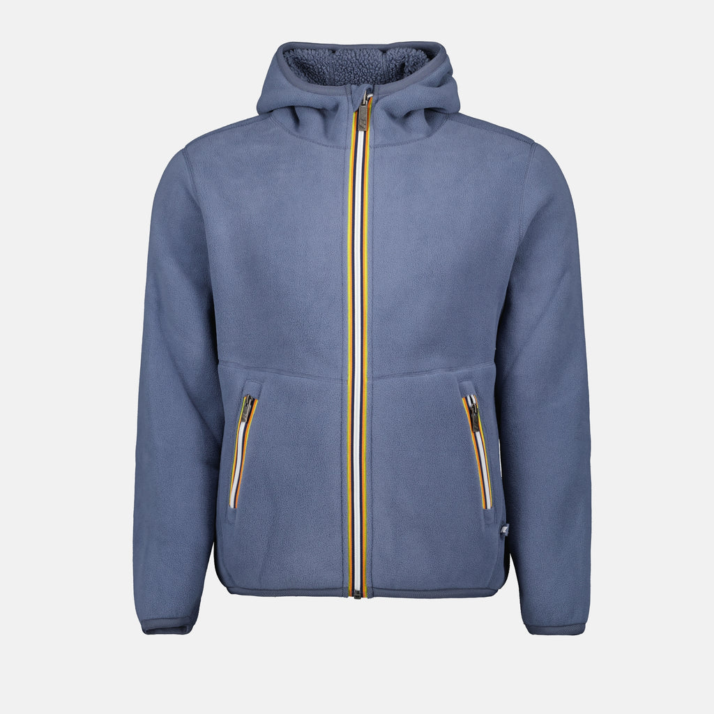 Vestes Veste Jack Sherpa réversible K-Way Gris Homme