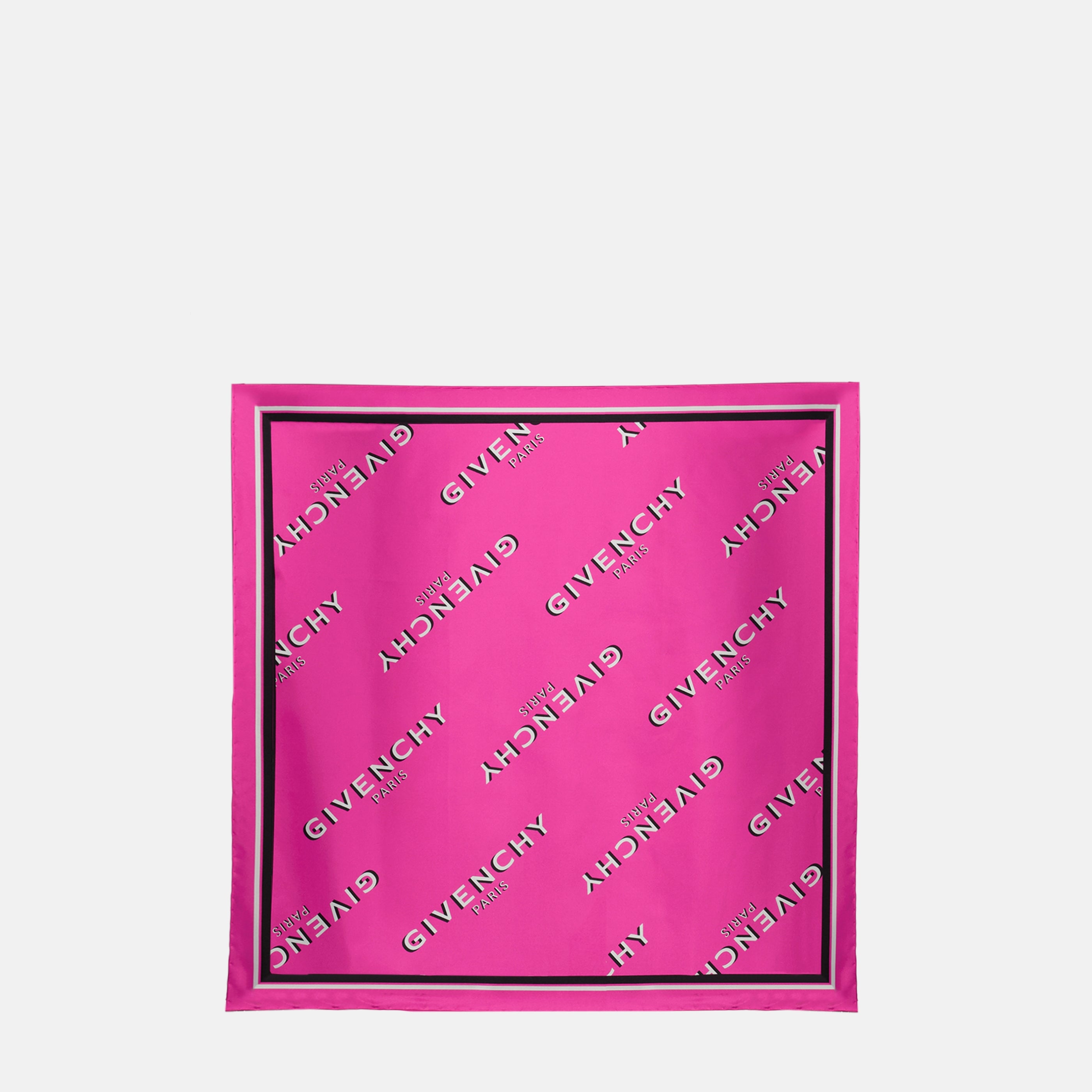 Écharpes, foulards et gants Petit carré en soie Shadow rose Givenchy Rose Femme